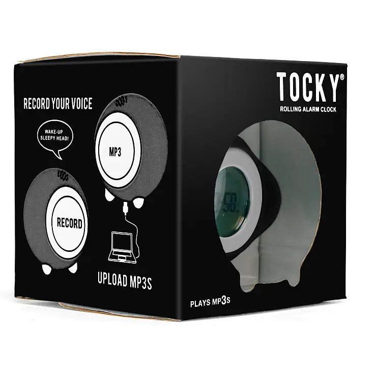 Tocky dentro de su caja