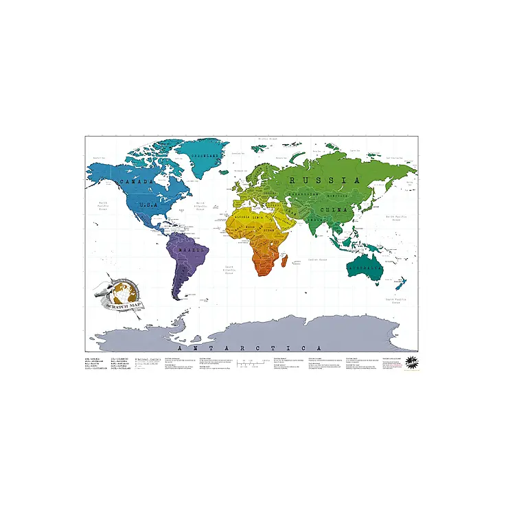 Así verás el mapa cuando hayas dado la vuelta al mundo