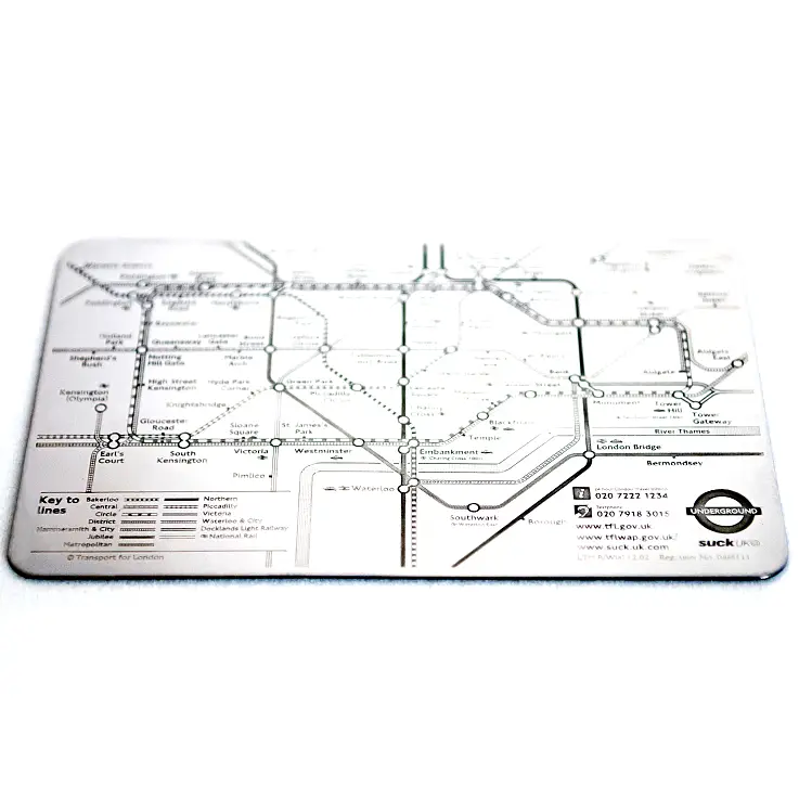 El plano del Metro de Londres en tamaño tarjeta